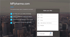 Desktop Screenshot of mppharma.com